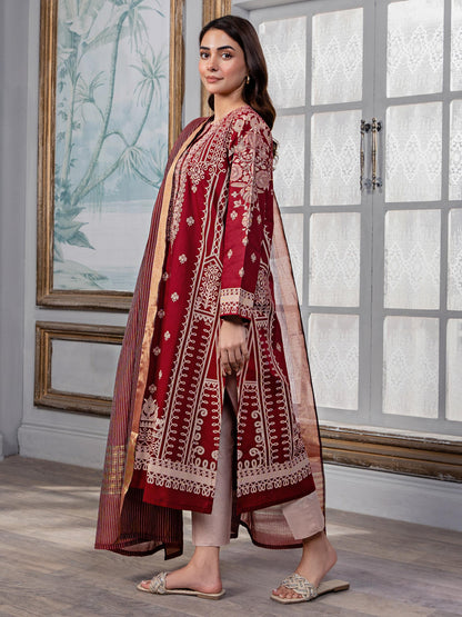 2 Piece Lawn Suit-Paste Print (Pret)