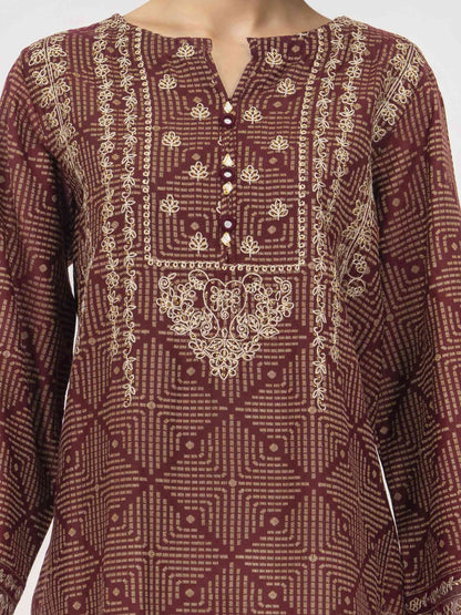 Jacquard Shirt- Embroidered (Pret)