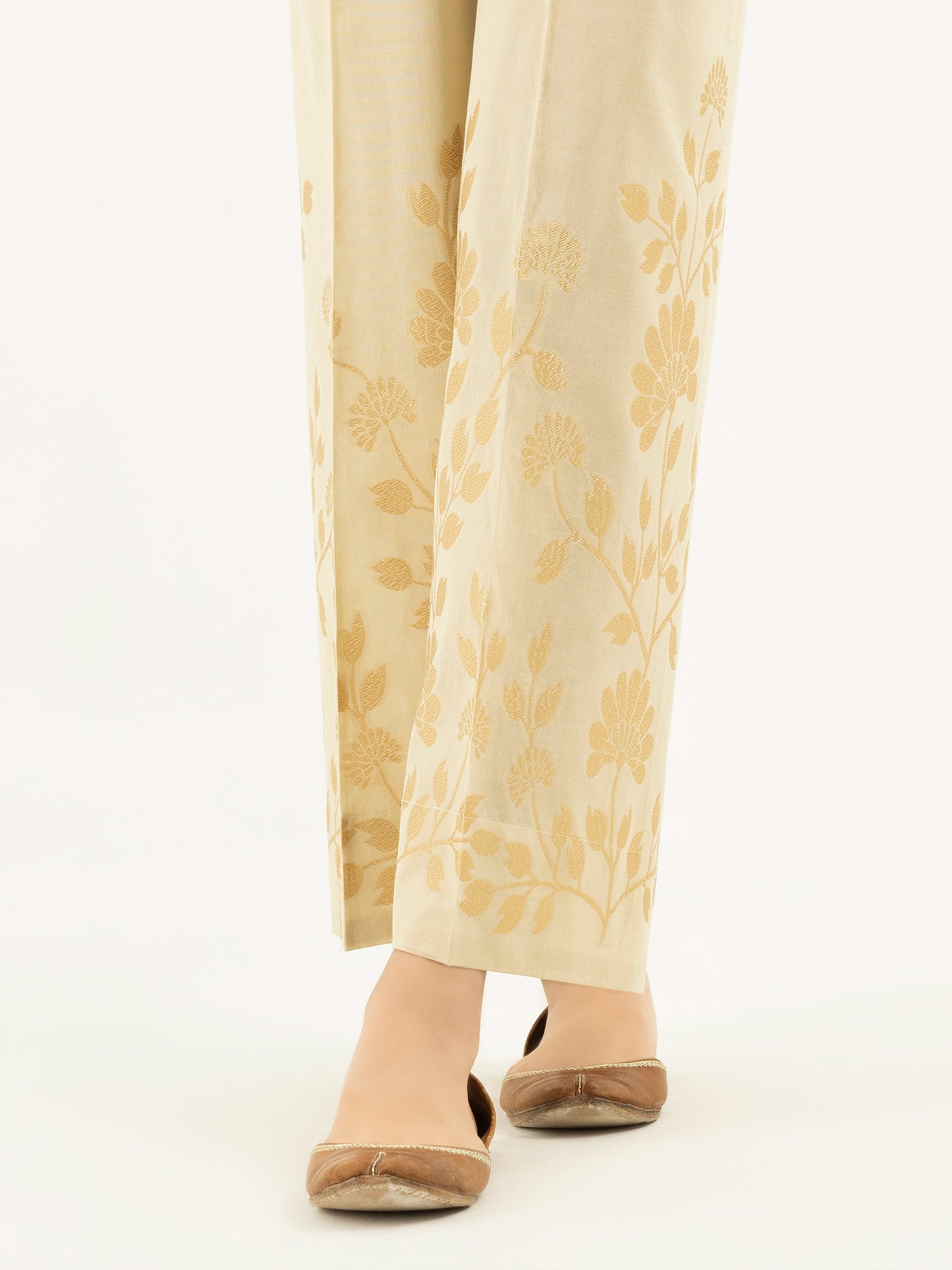 Jacquard Straight Trousers(Pret)