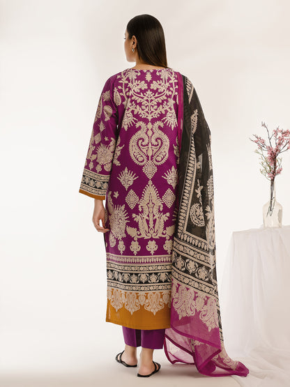 3 Piece Lawn Suit-Embroidered (Pret)