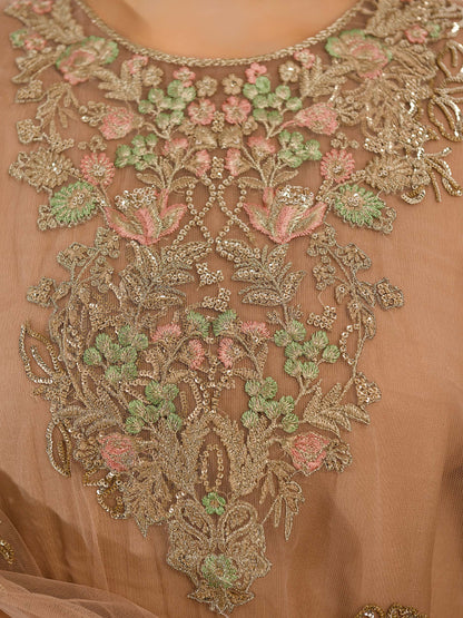 3 Piece Net Suit-Embroidered (Pret)
