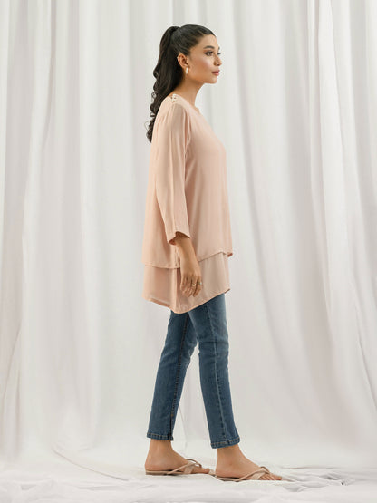 Dyed Crepe Top