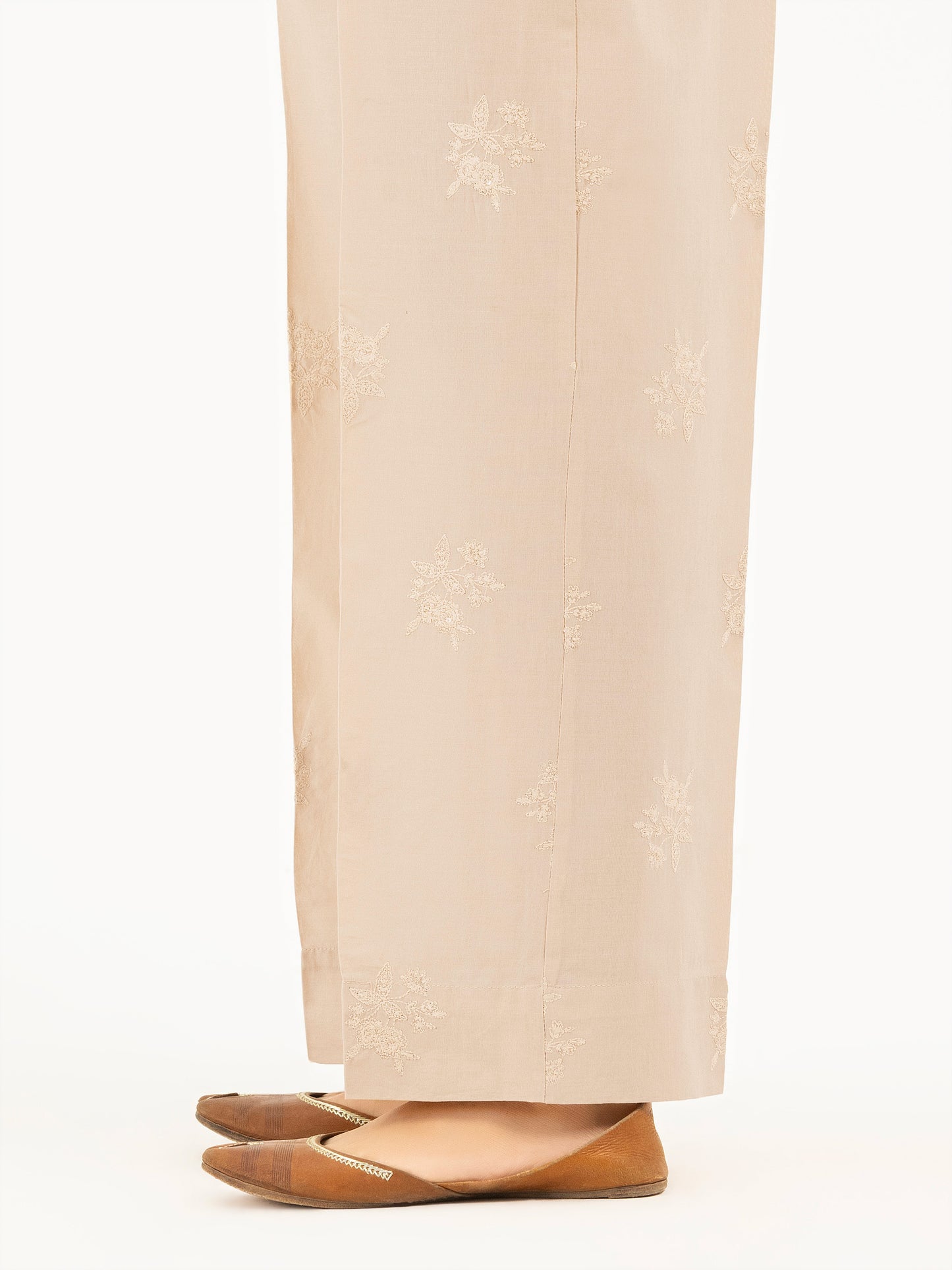Cambric Trousers-Embroidered (Pret)