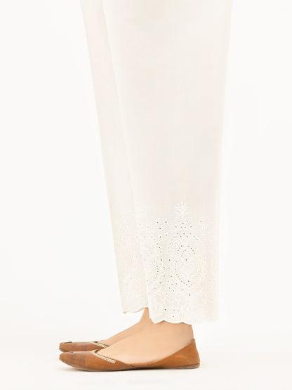 Embroidered Cambric Trousers(Pret)