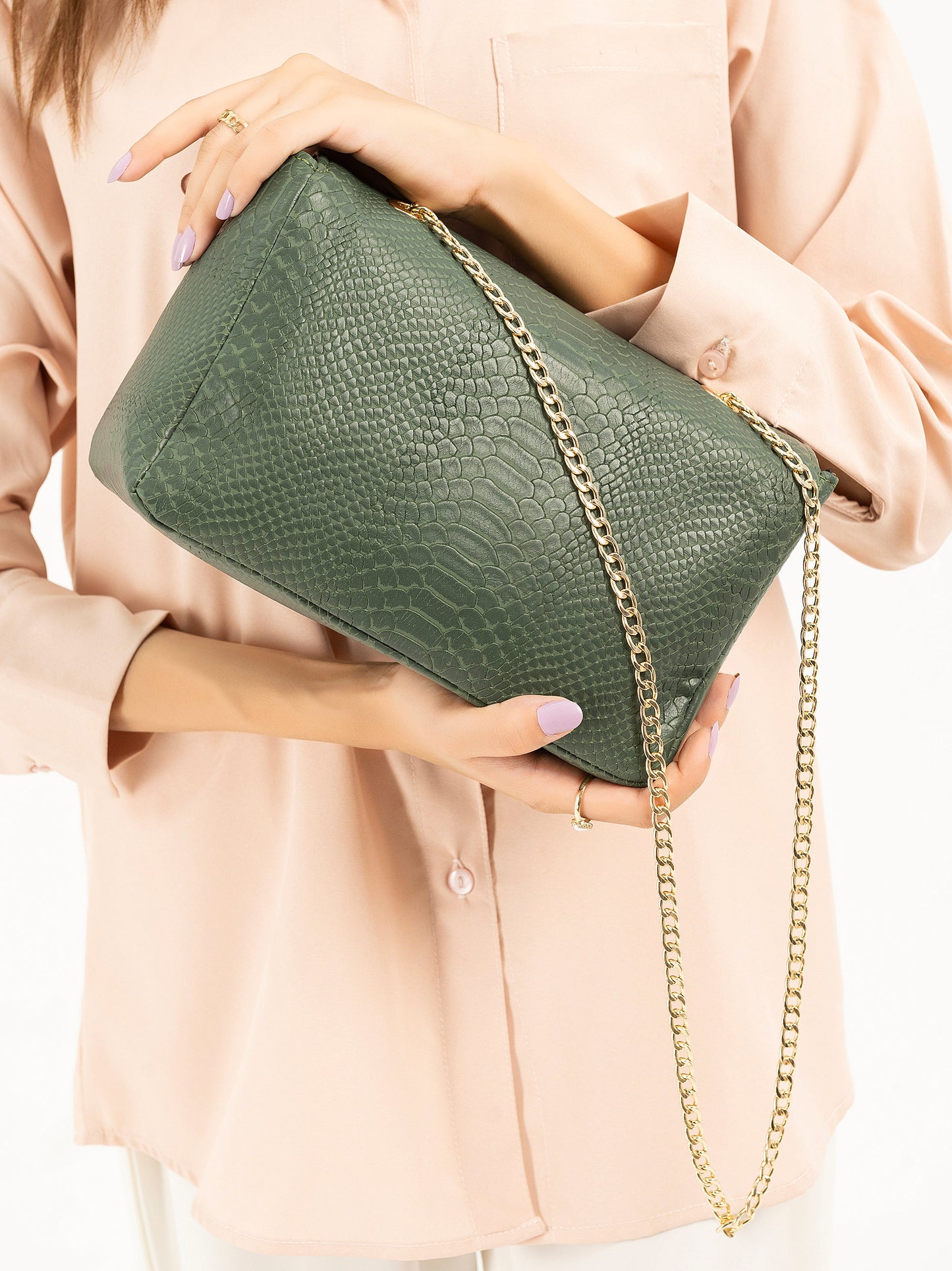 Croc Patterned Handbag