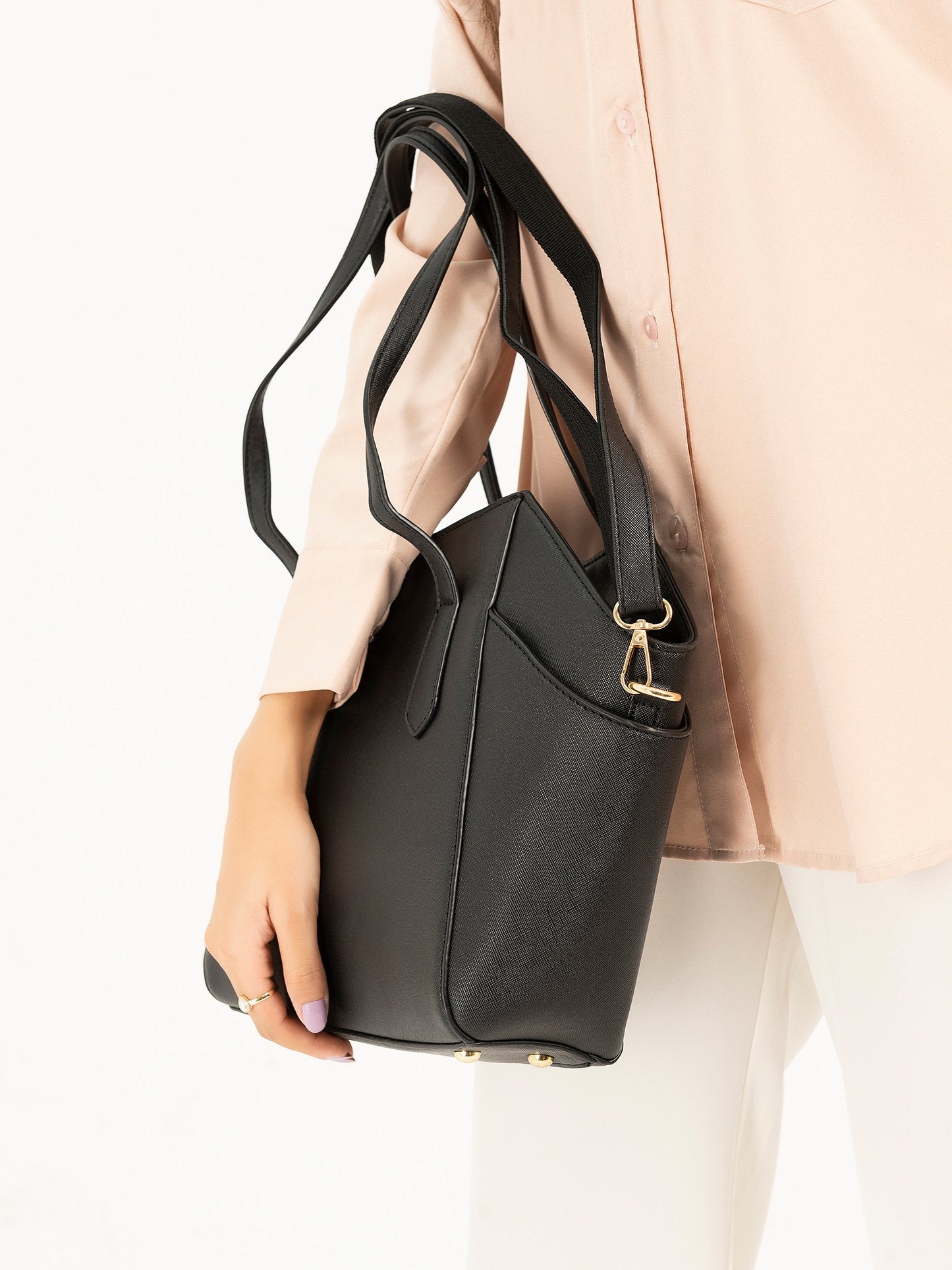 Classic Textured Tote Bag