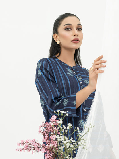 Cambric Kurti- Embroidered (Pret)