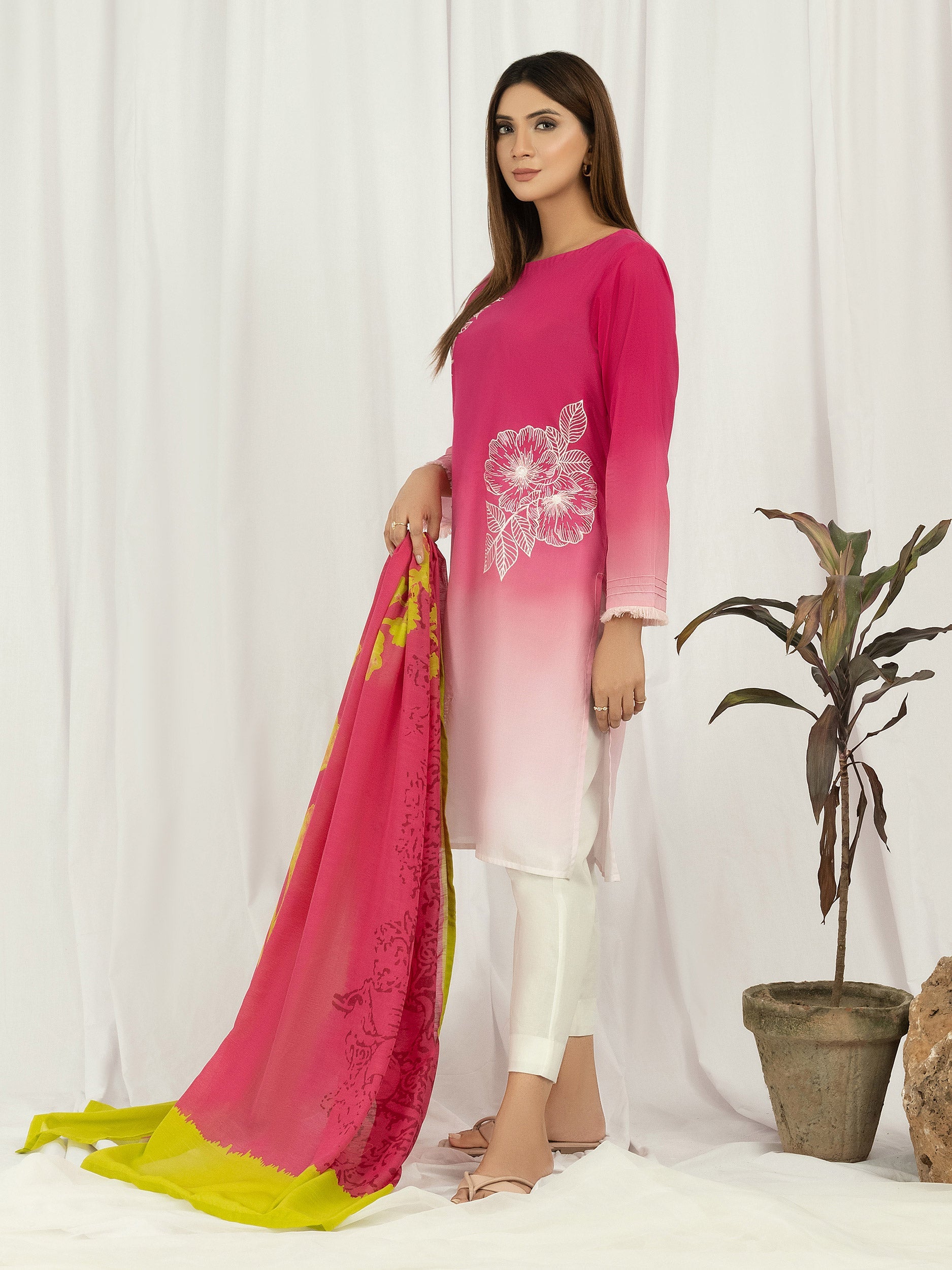 2 Piece Lawn Suit- Embroidered (Pret) – Limelightpk