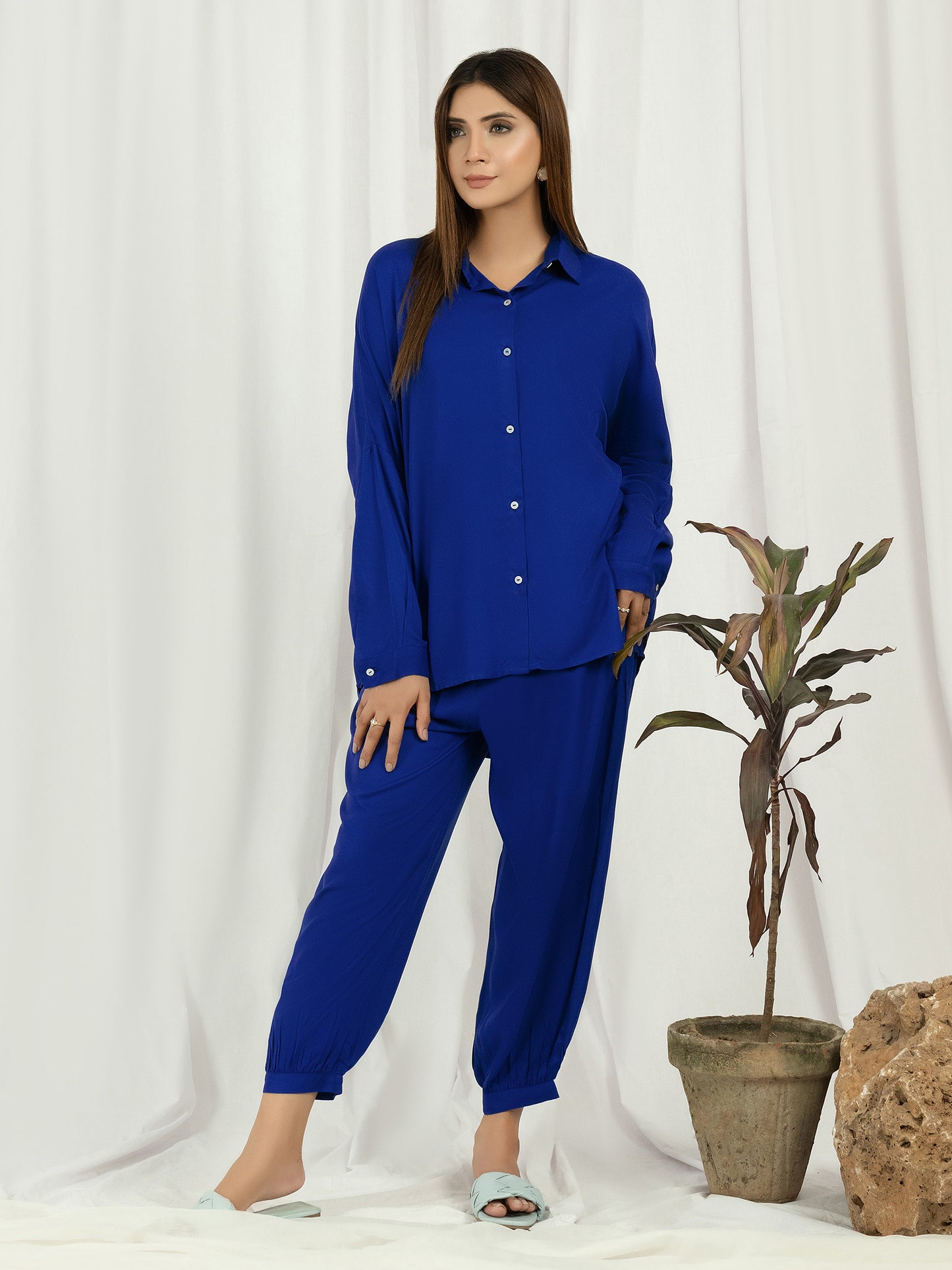 Dyed Crepe Co-Ord Set