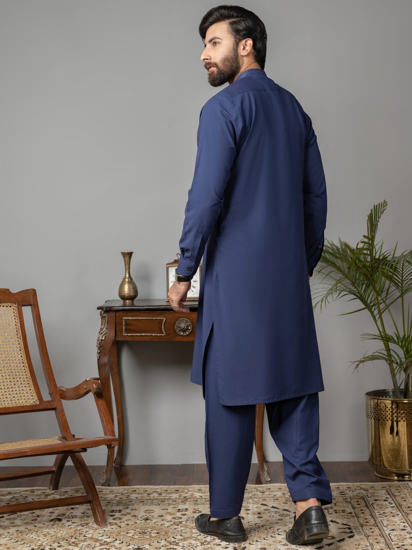 Wash and Wear Suit-Embroidered