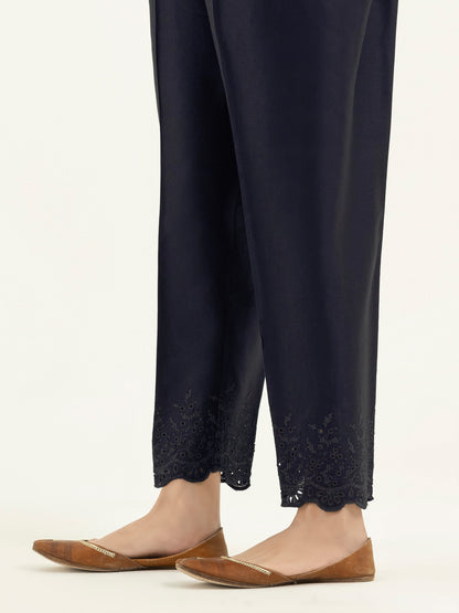 Embroidered Satin Trousers(Pret)