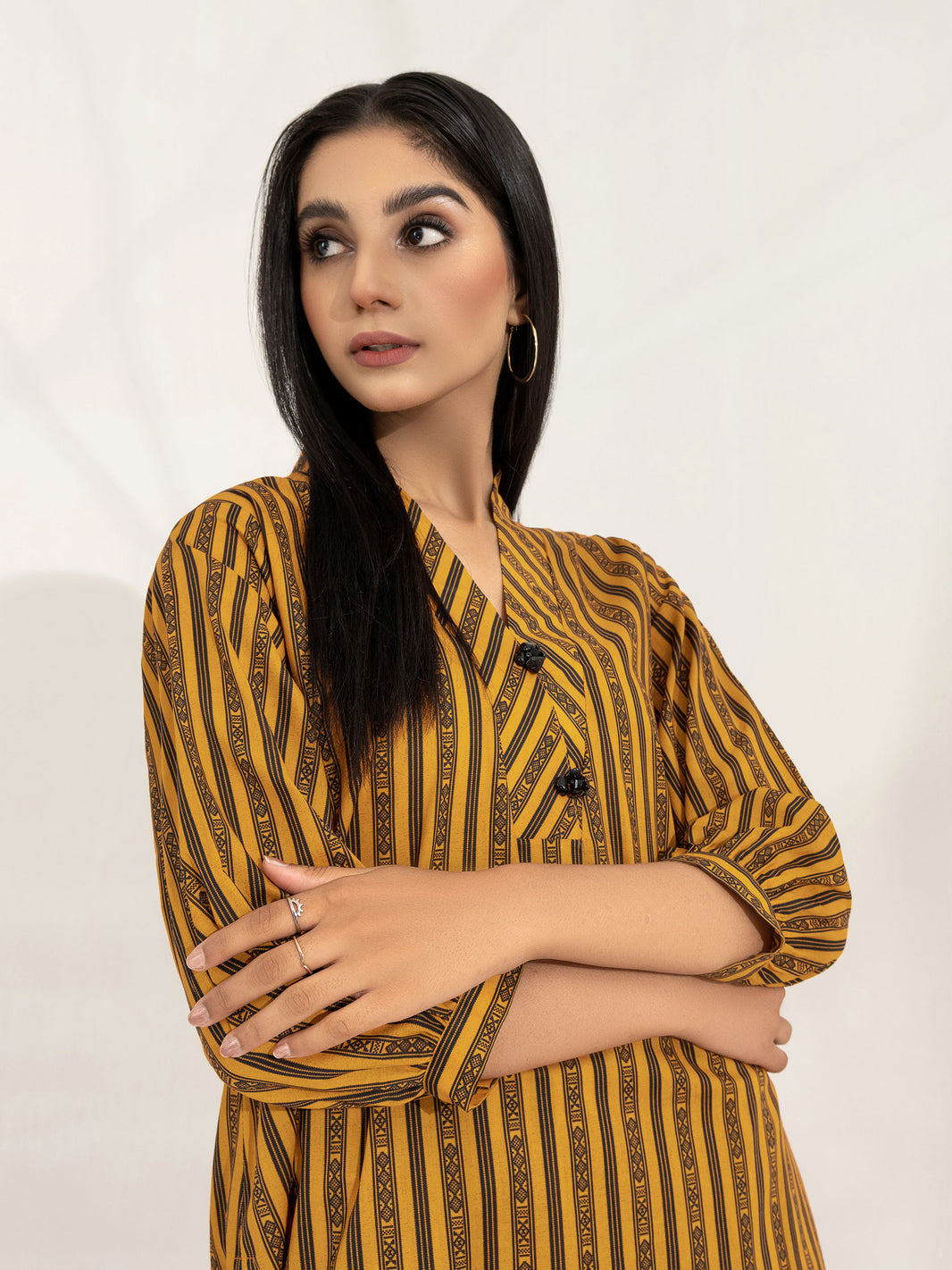 Embroidered 2Pc Lawn Unstitched Summer Dress - AL-000B main image 1