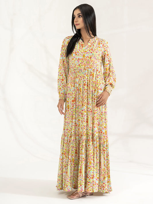 Embroidered 2Pc Lawn Unstitched Summer Dress - WA-115