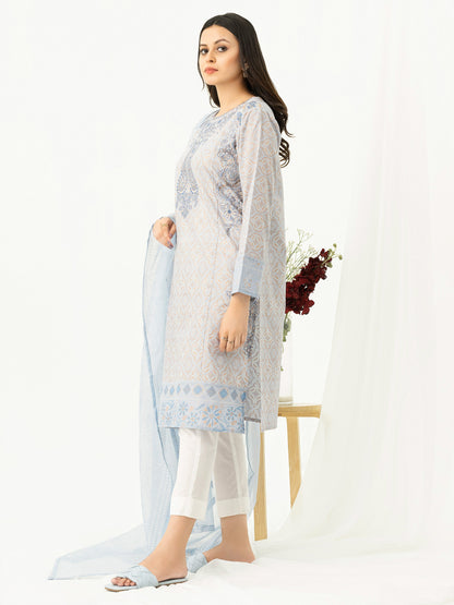 2 Piece Lawn Suit-Embroidered (Pret)