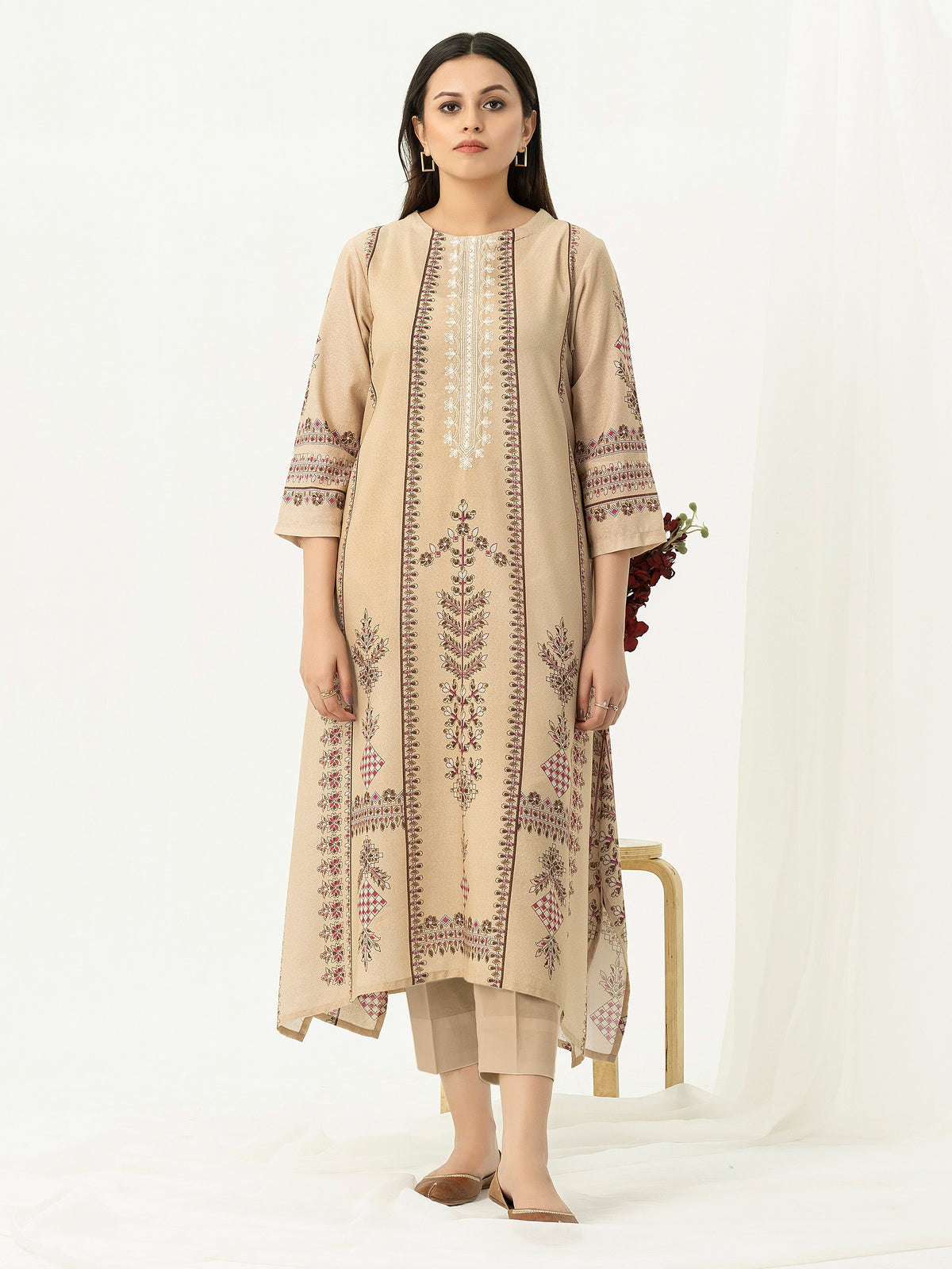 Lawn Shirt-Printed (Pret)