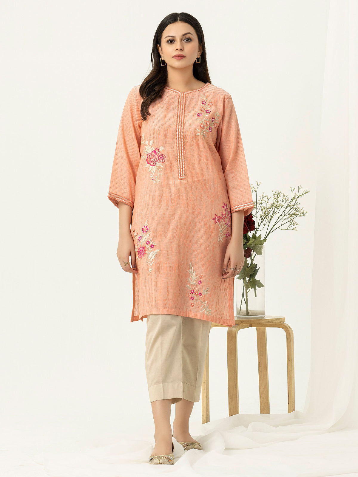 Yarn Dyed Shirt-Embroidered (Pret)