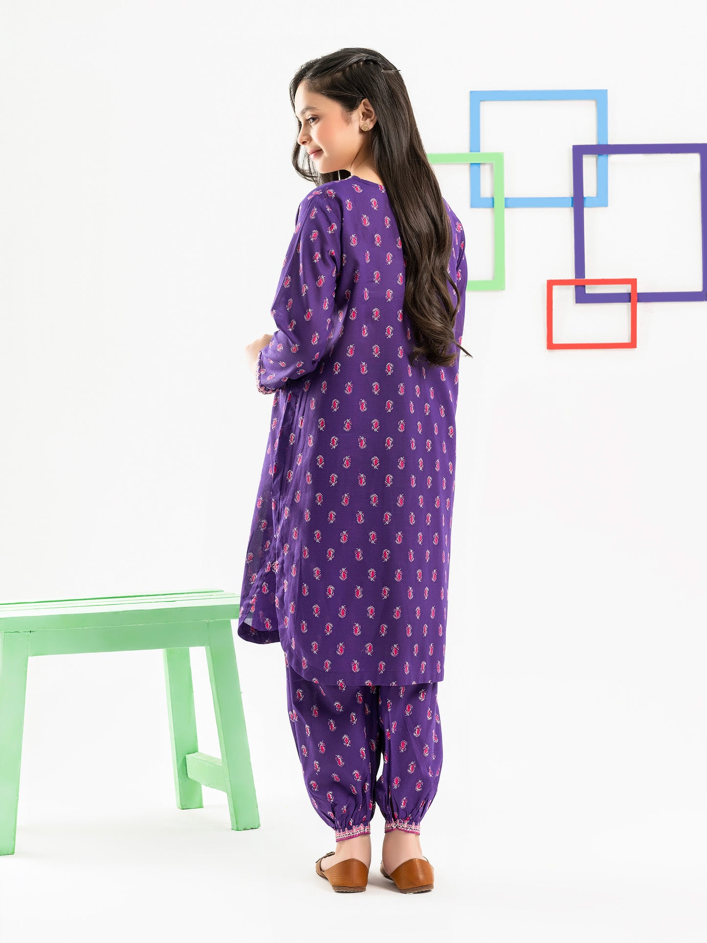 2 Piece Lawn Suit-Embroidered