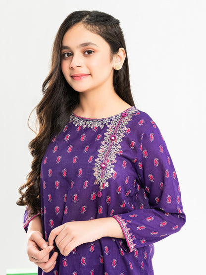 2 Piece Lawn Suit-Embroidered