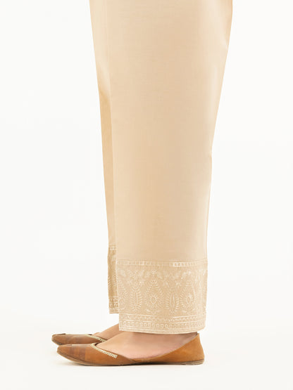 Embroidered Cambric Trousers(Pret)