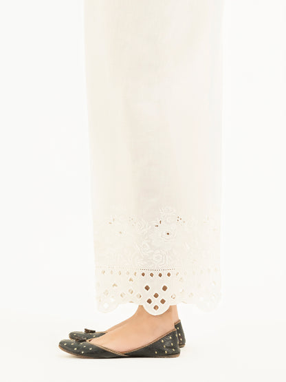 Embroidered Cambric Trousers(Pret)