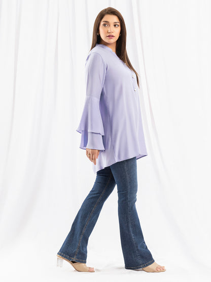 Embellished Silk Top