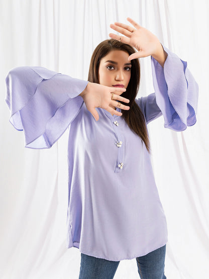 Embellished Silk Top