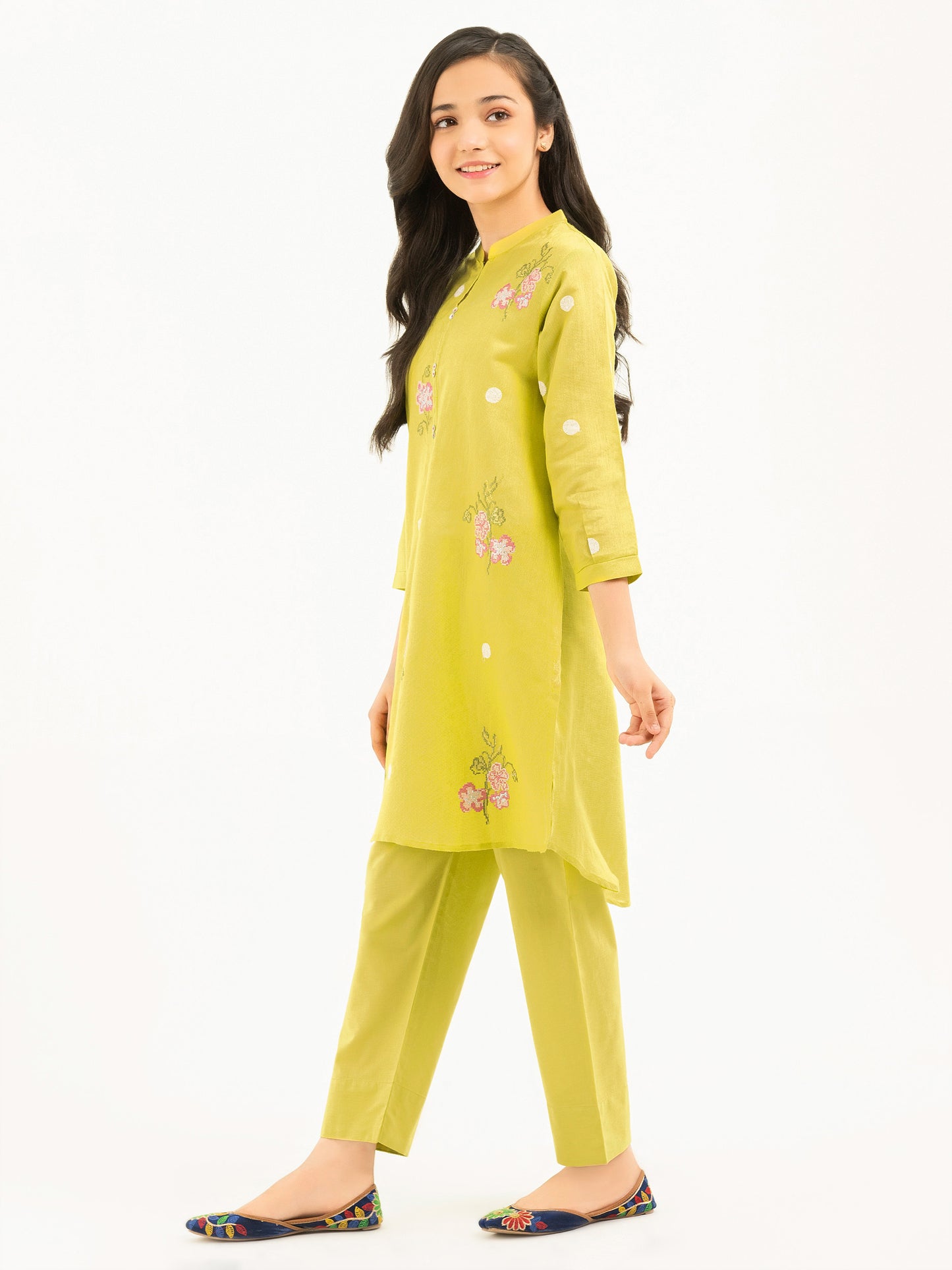 2 Piece Net Suit-Embroidered (Pret)