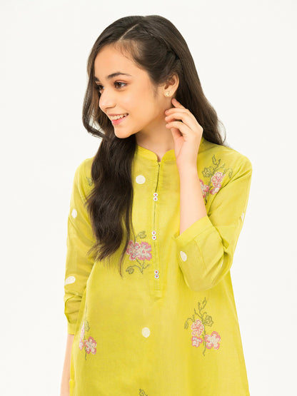 2 Piece Net Suit-Embroidered (Pret)