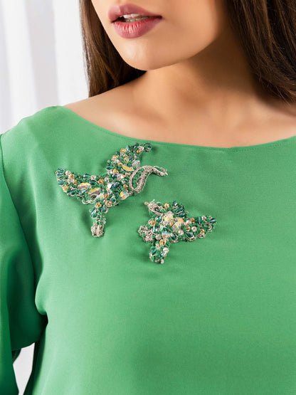 2 Piece Grip Suit-Embellished (Pret)