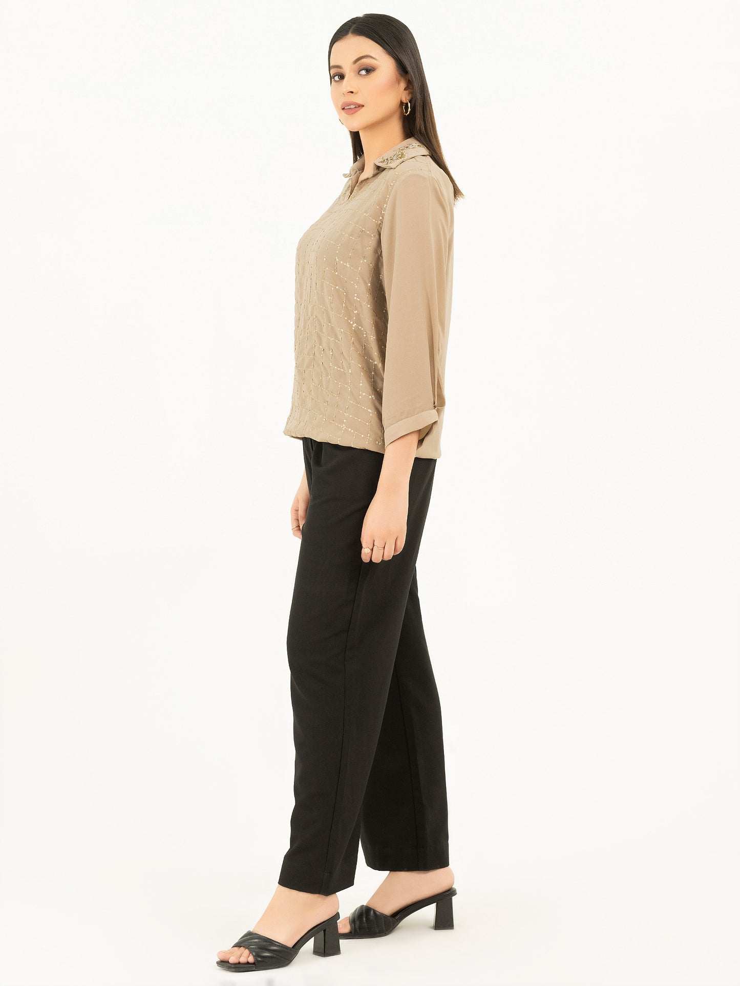 Embellished Grip Top