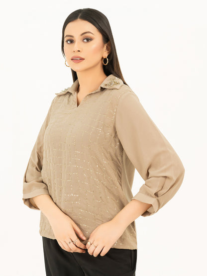 Embellished Grip Top