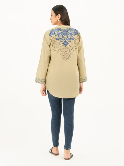 Texture Lawn Kurti-Embroidered (Pret)