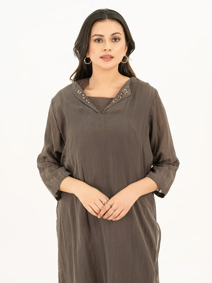 3 Piece Lawn Suit-Dyed (Pret)