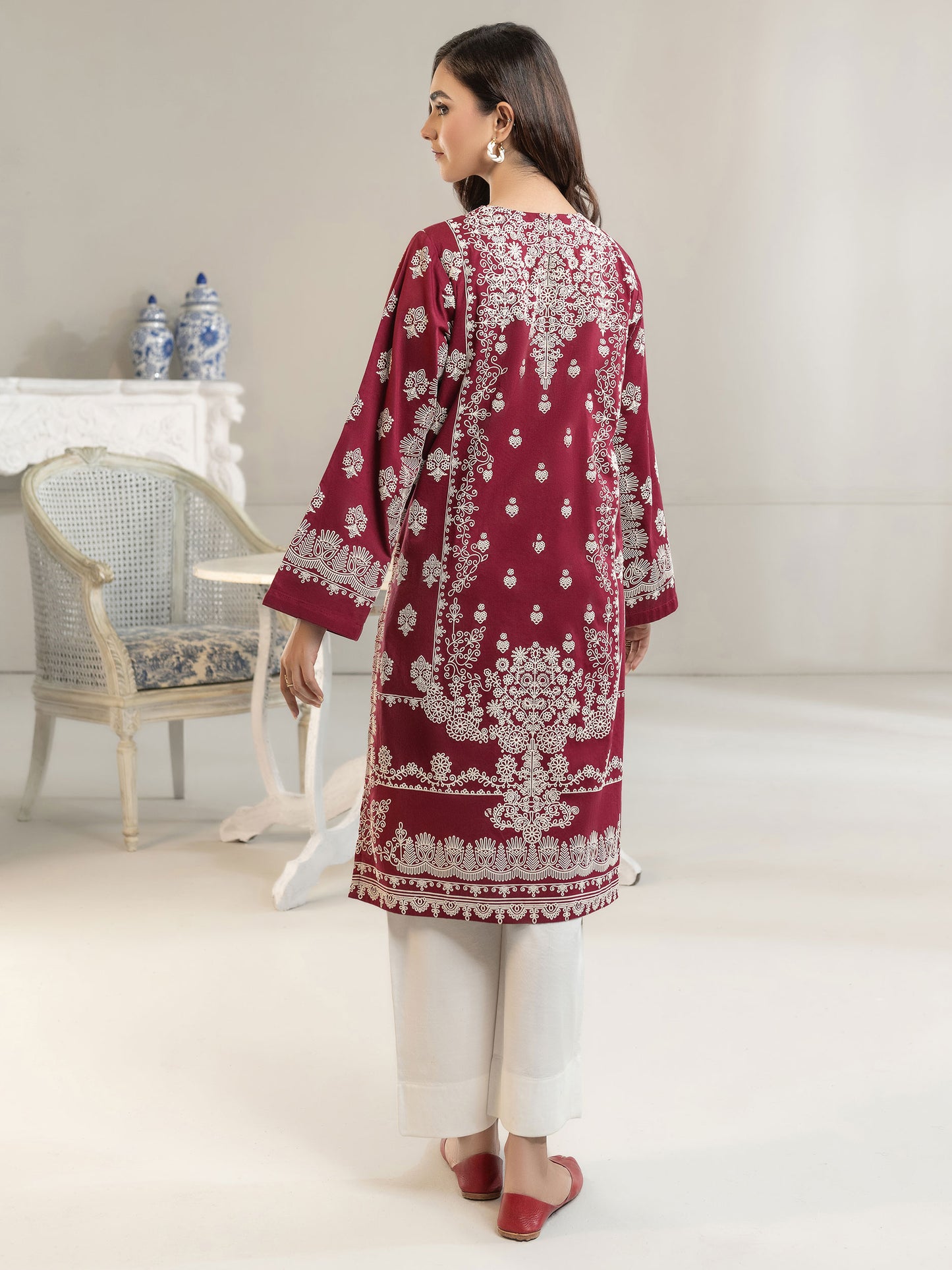 Winter Cotton Shirt-Embroidered(Unstitched)