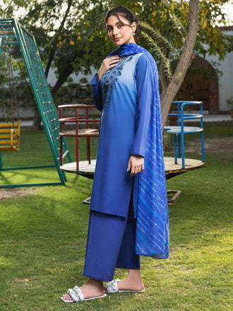 Lamour by Saad Shaikh Embroidered Lawn Suit Unstitched 3 Piece SSK24L Una - Summer Collection main image 1
