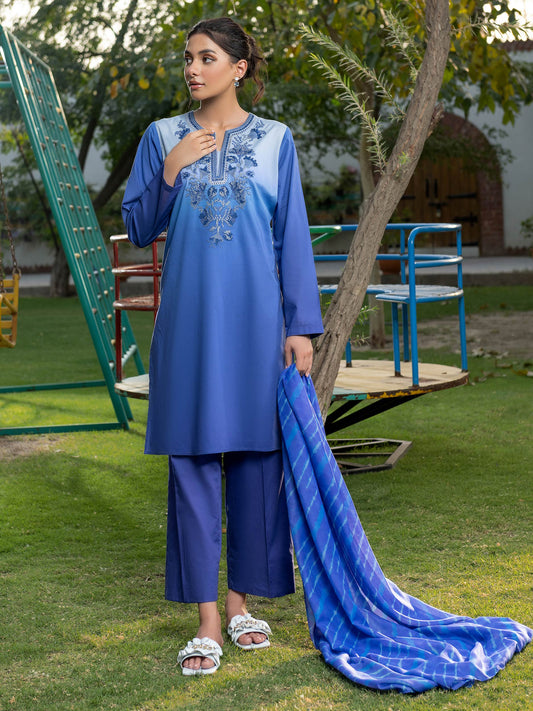 Twilight by Mahnur Embroidered Lawn Suits Unstitched 3 Piece MN25T D-01A Carmine - Summer Collection