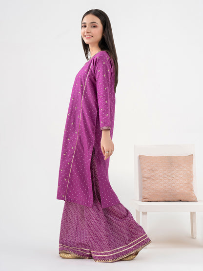 2 Piece Lawn Suit-Embroidered