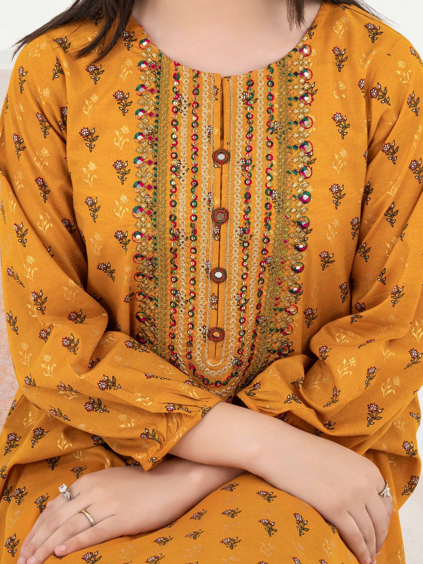 2 Piece Lawn Suit-Embroidered