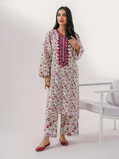 2 Piece Khaddar Suit-Embroidered (Pret)