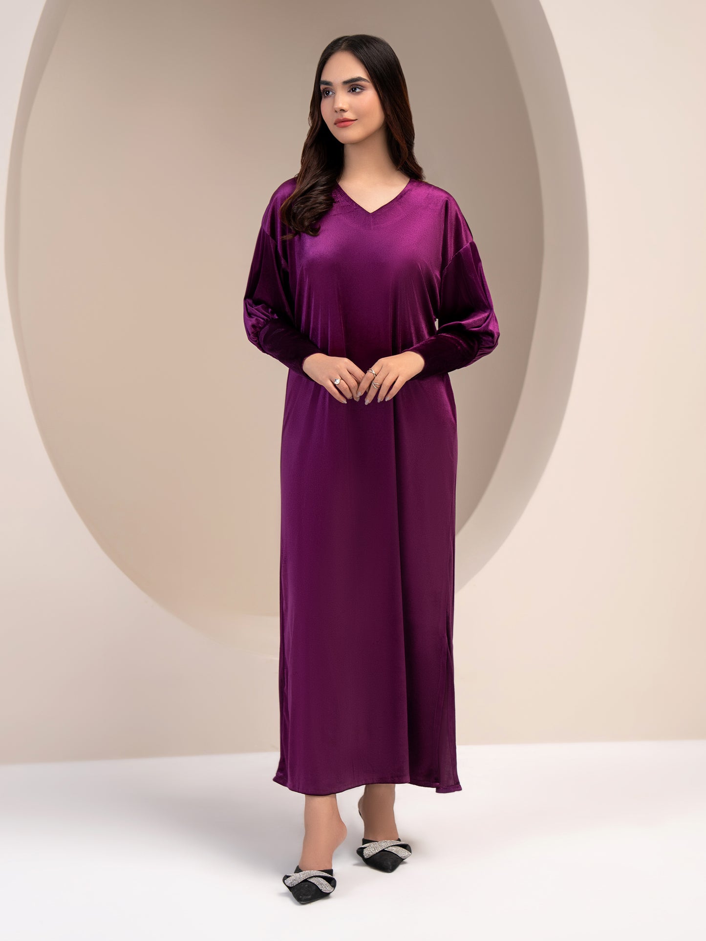 Velvet Dress-Dyed