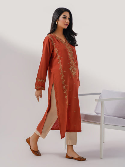 Khaddar Shirt-Embroidered(Pret)