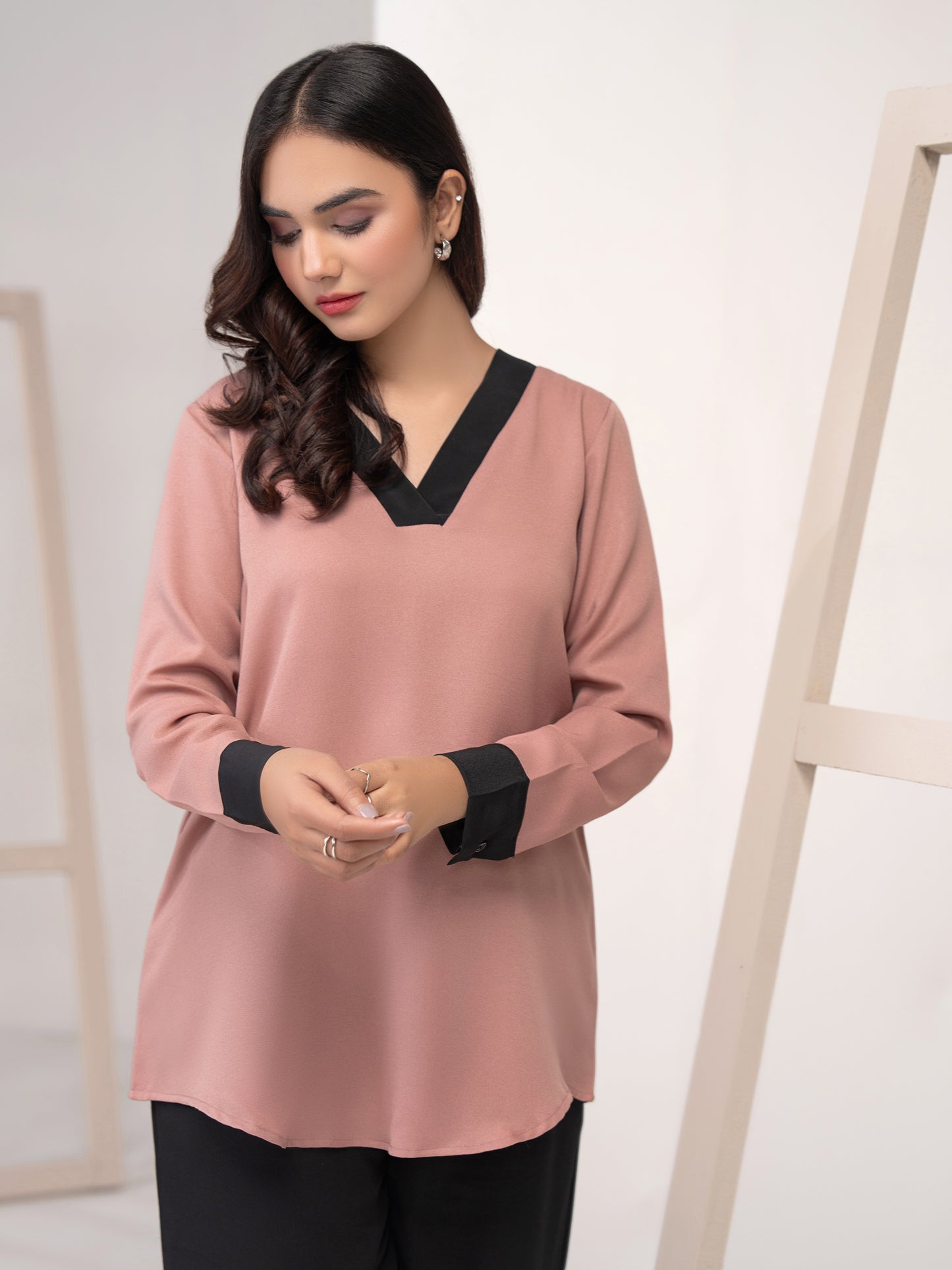 Crepe Top-Dyed