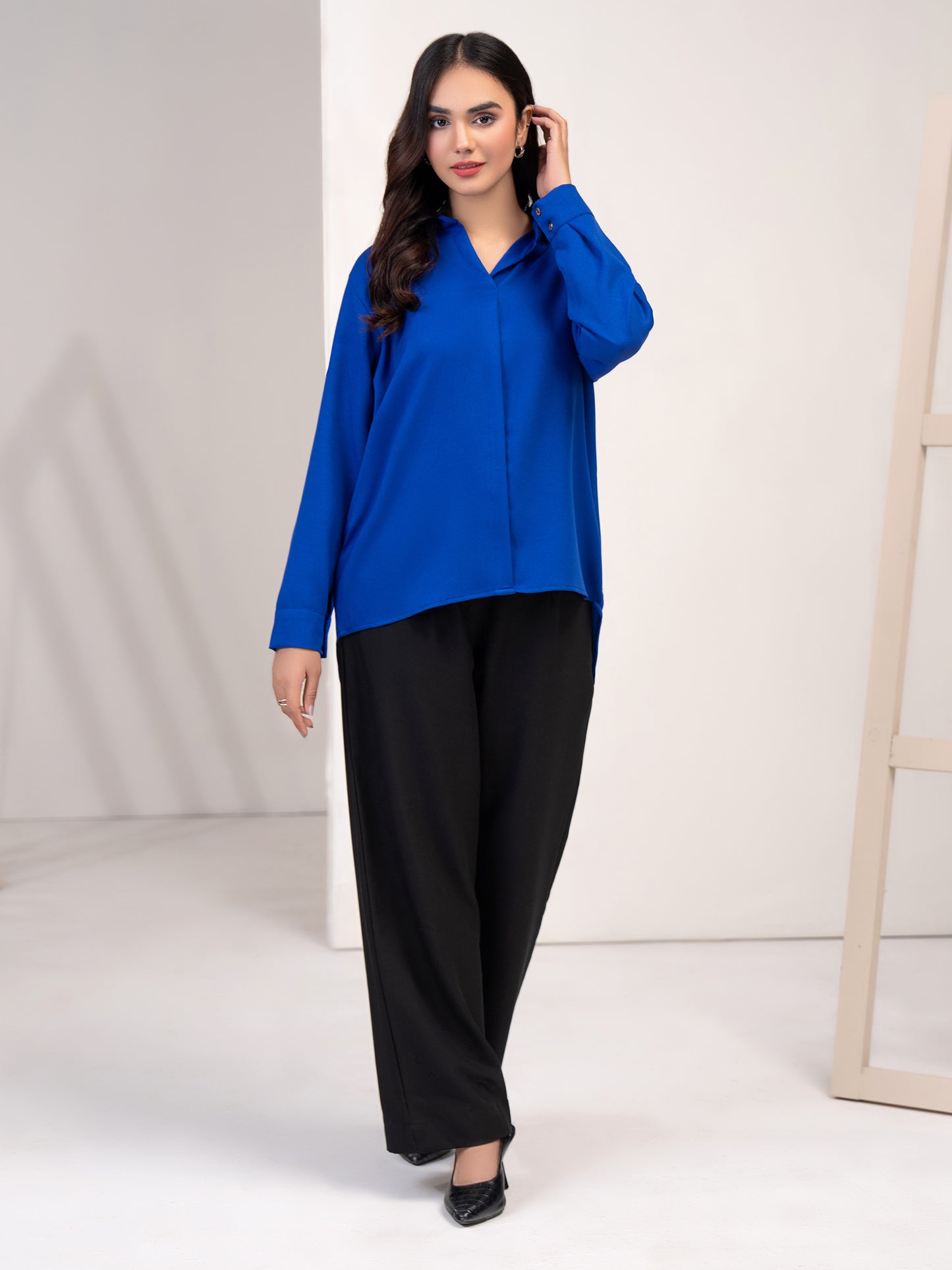 Crepe Top-Dyed