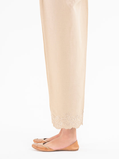 Embroidered Khaddar Trouser (Pret)