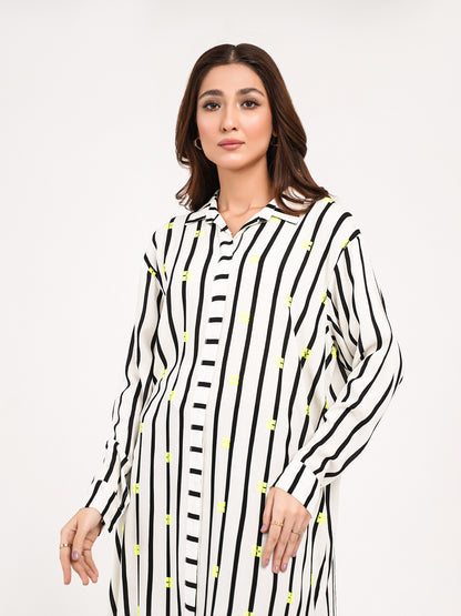 Chiffon Shirt-Printed(Pret)