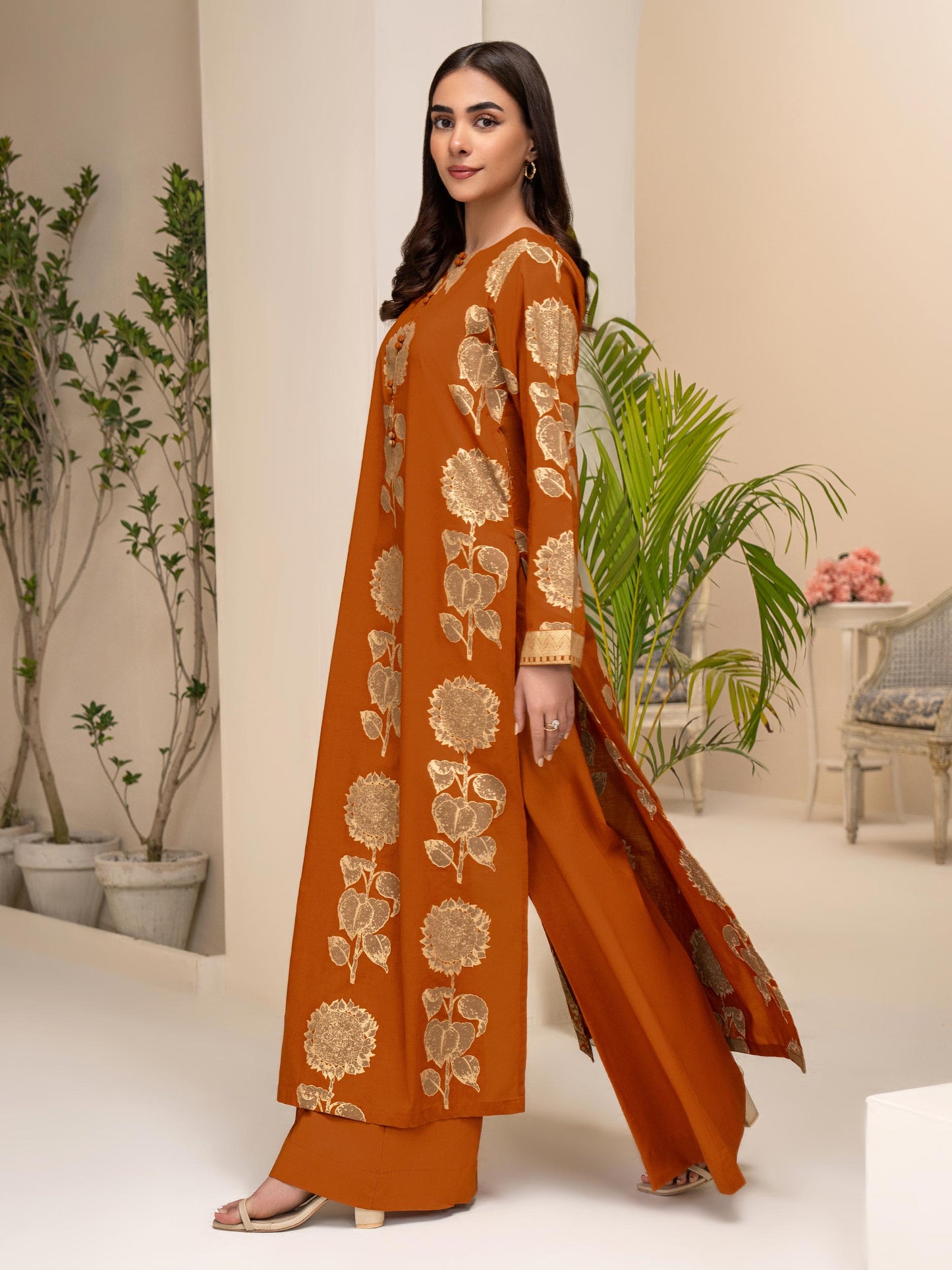 2 Piece Lawn Suit-Paste Print (Pret)