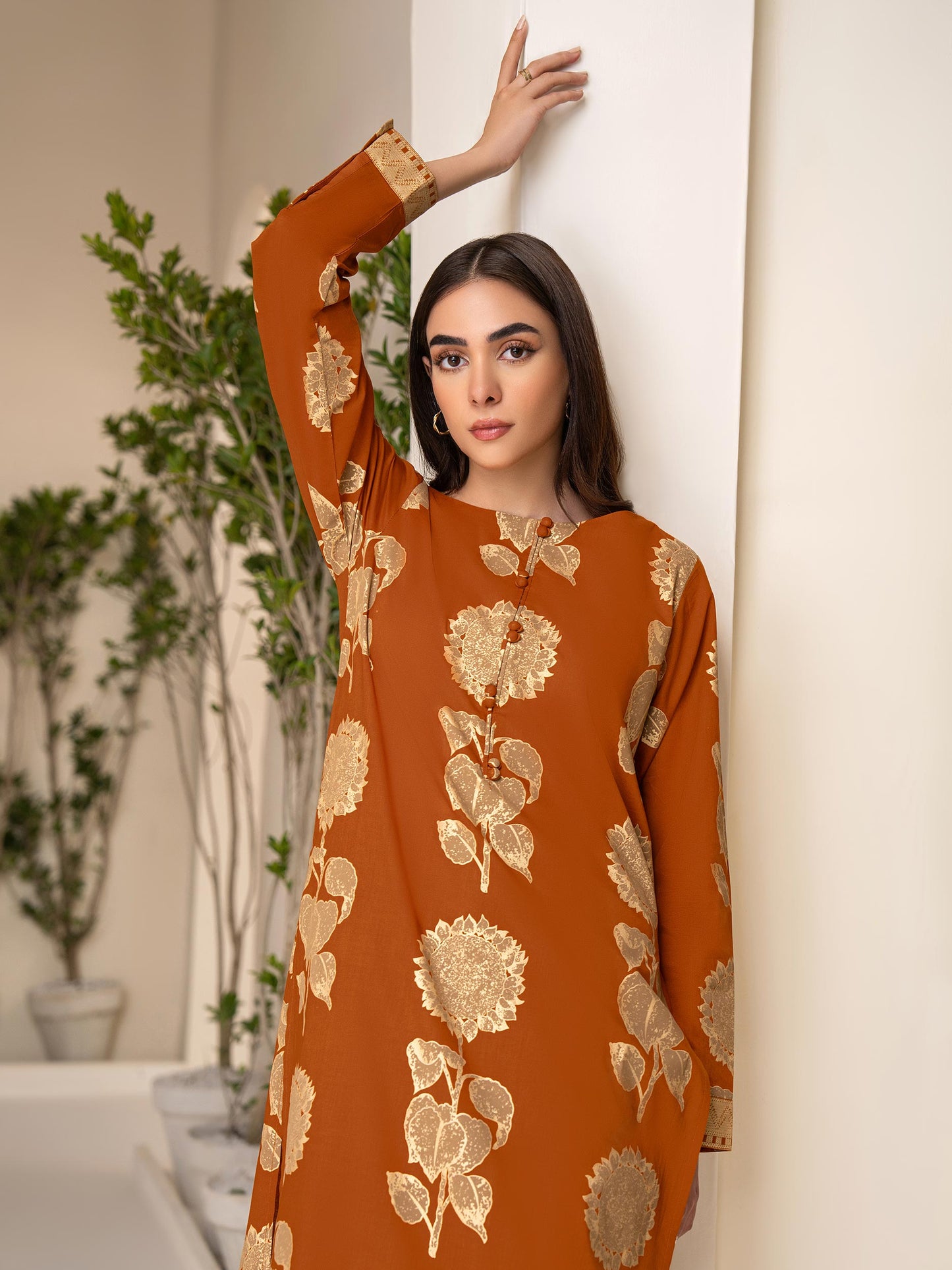 2 Piece Lawn Suit-Paste Print (Pret)