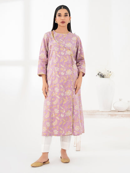 Lawn Angrakha-Paste Print (Pret)