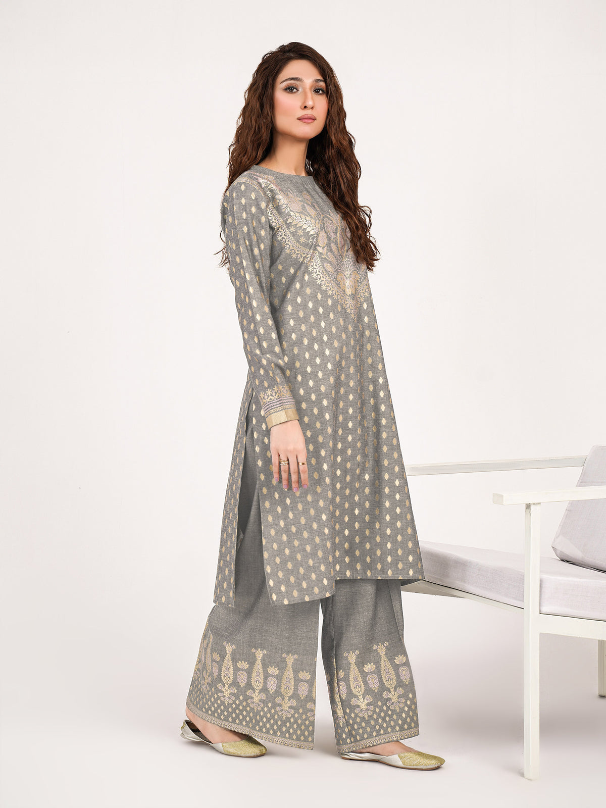 2 Piece Jacquard Suit-Dyed(Pret)