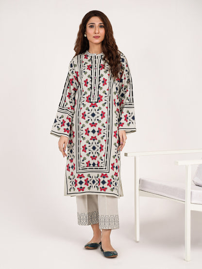 2 Piece Khaddar Suit-Printed(Pret)